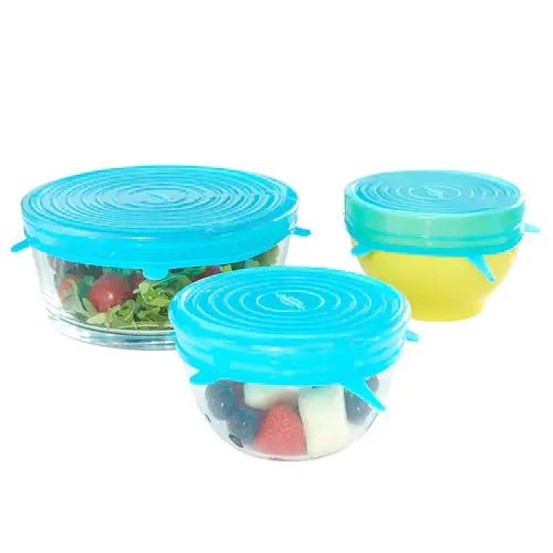 Durandal Silikondeckel 3er-Set groß blau