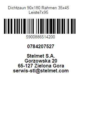 Sichtschutzzaun 90 x 180 cm anthrazit