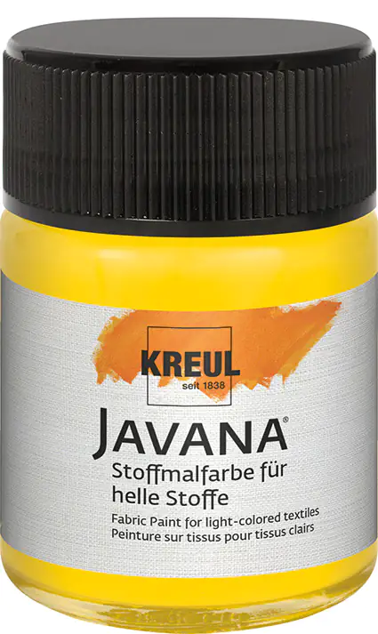 Kreul Javana Stoffmalfarbe für helle Stoffe goldgelb 50 ml