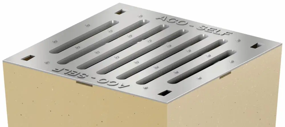 ACO Self Stahlrost verzinkt für Hofablauf 25 x 25 cm silber ACO Self Stahlrost verzinkt für Hofablauf 25 x 25 cm silber