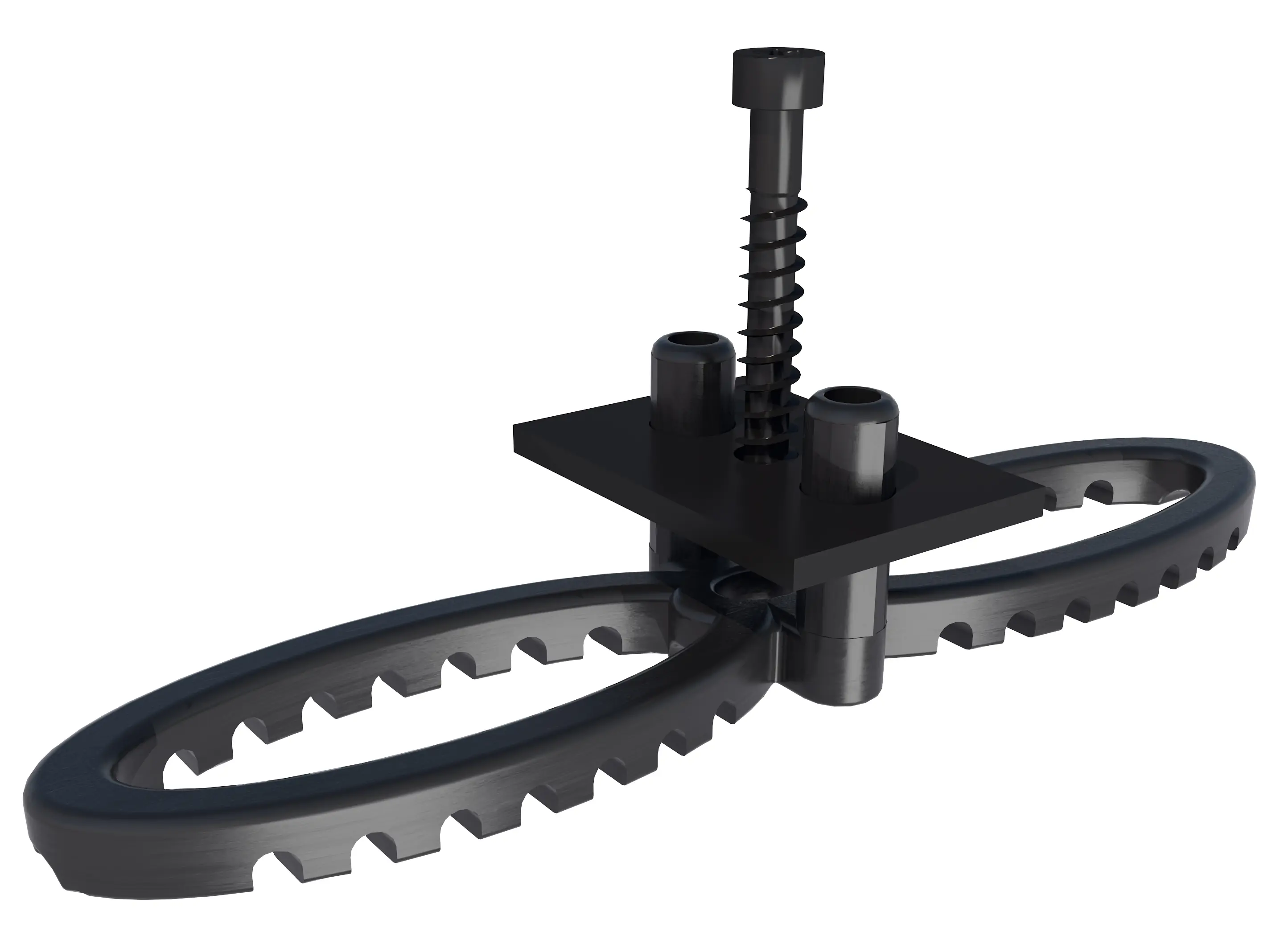 HSI Terra Deckclip mit Klemmplatte inkl. Schrauben für Terrassendiele - 20 Stück