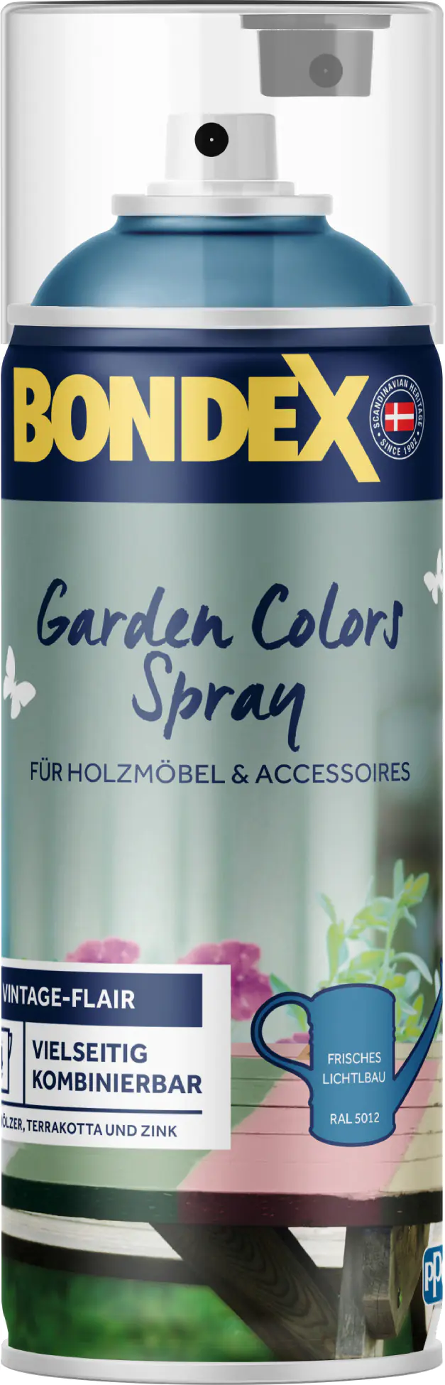 Bondex Garden Colors Spray Frisches Lichtblau (RAL 5012) 400 ml