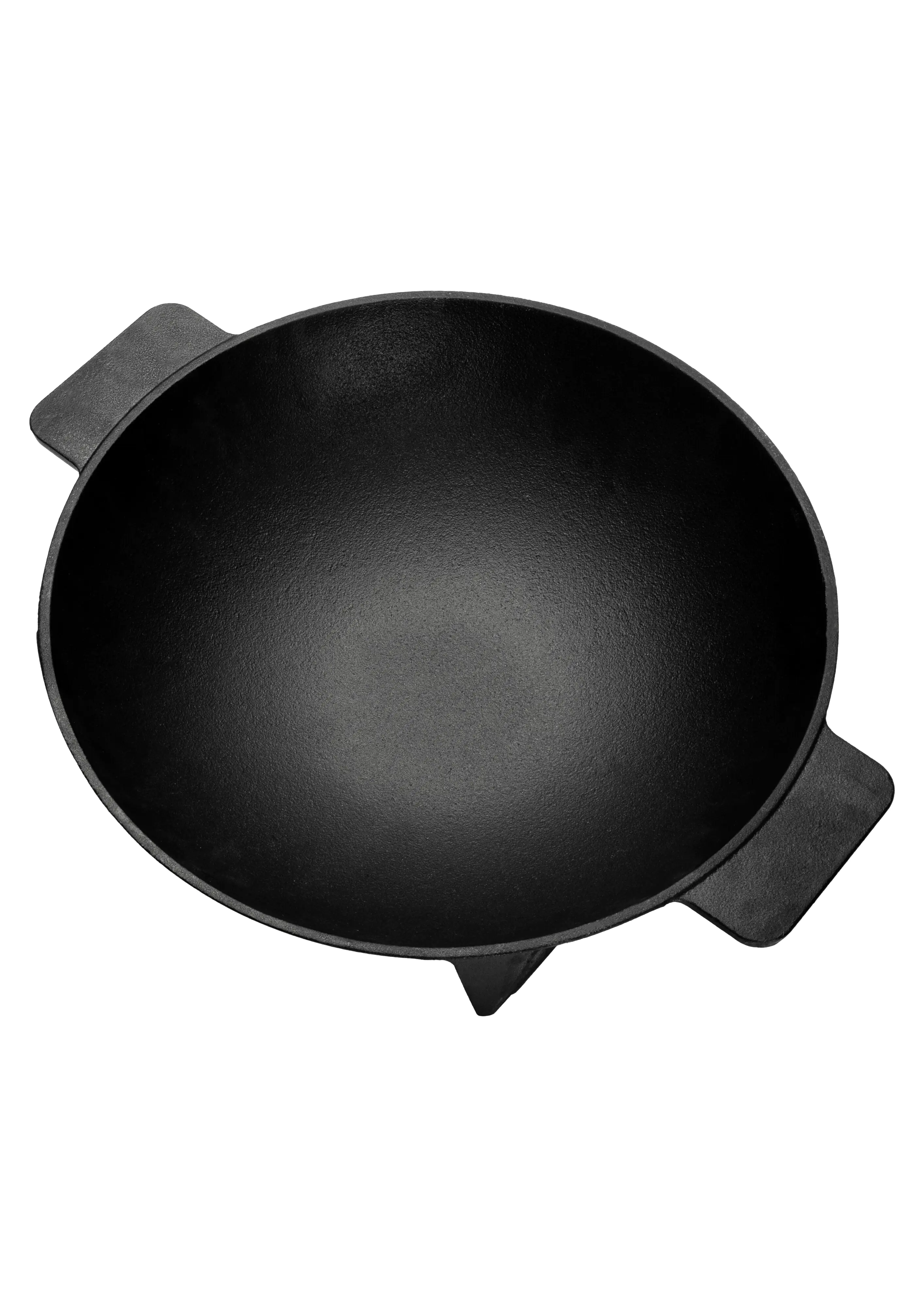 Primaster Wokpfanne Gusseisen mit Standfuß Ø 35 cm  Primaster Wokpfanne Gusseisen mit Standfuß Ø 35 cm