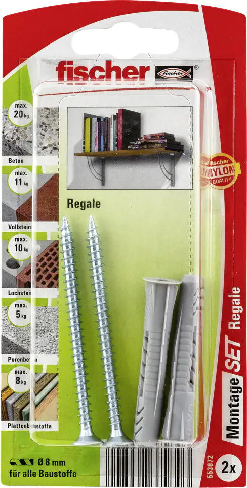 Fischer Montage-Set für Regale