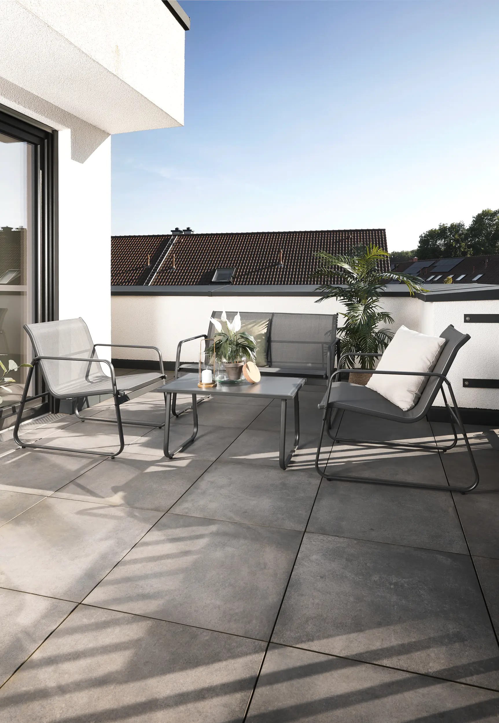 Primaster Gartenmöbel-Set Domaso Stahl