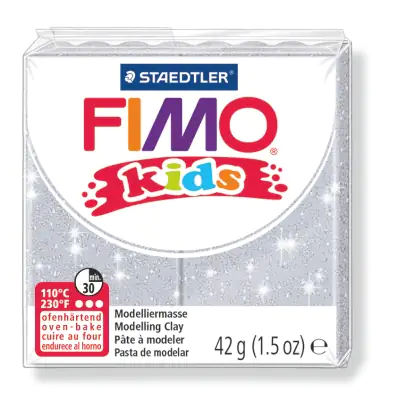 Staedtler FIMO kids Glitter silber, 42 g