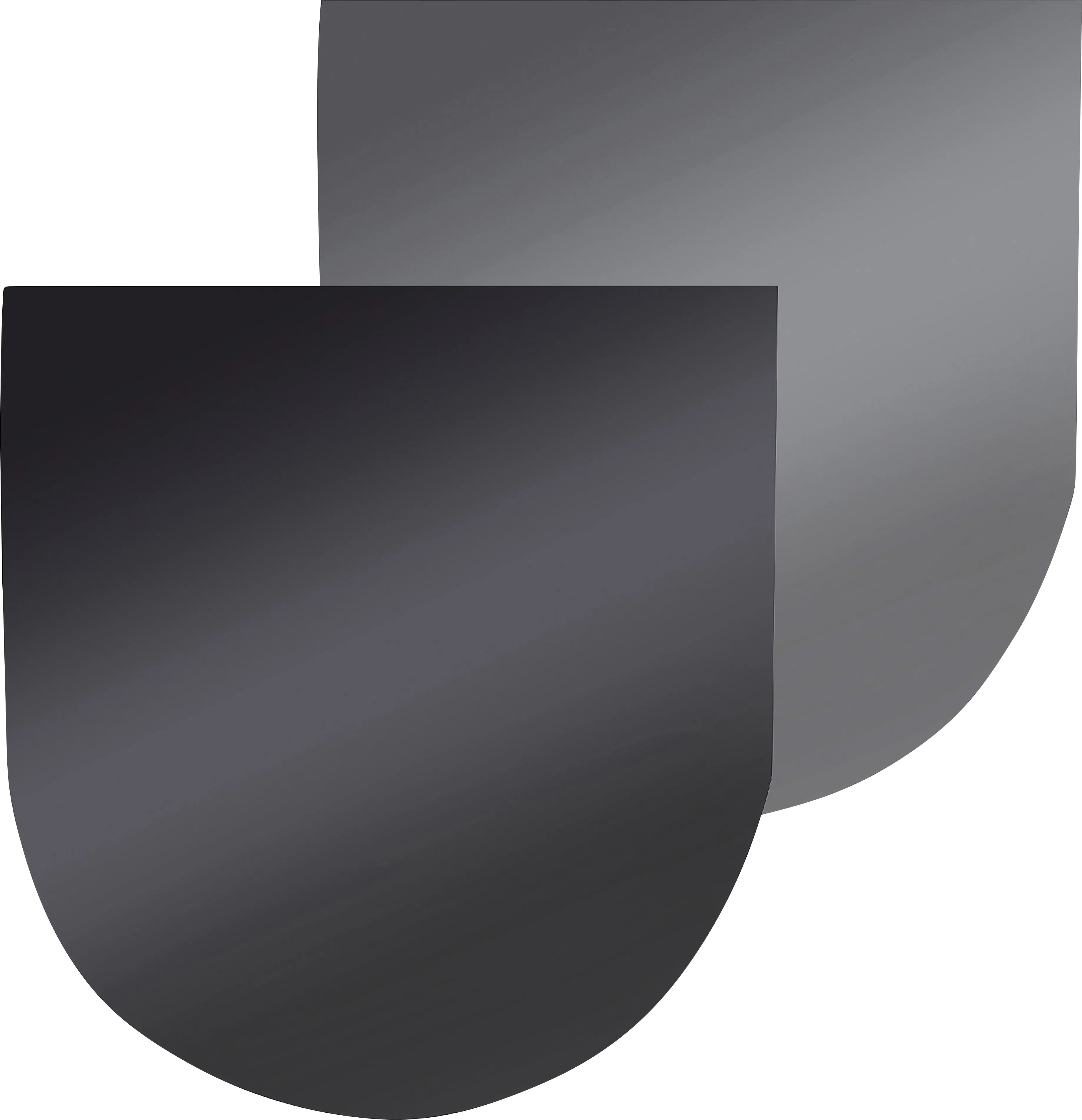 FireFix Stahlbodenplatte 100 x 110 cm schwarz-dunkelgrau