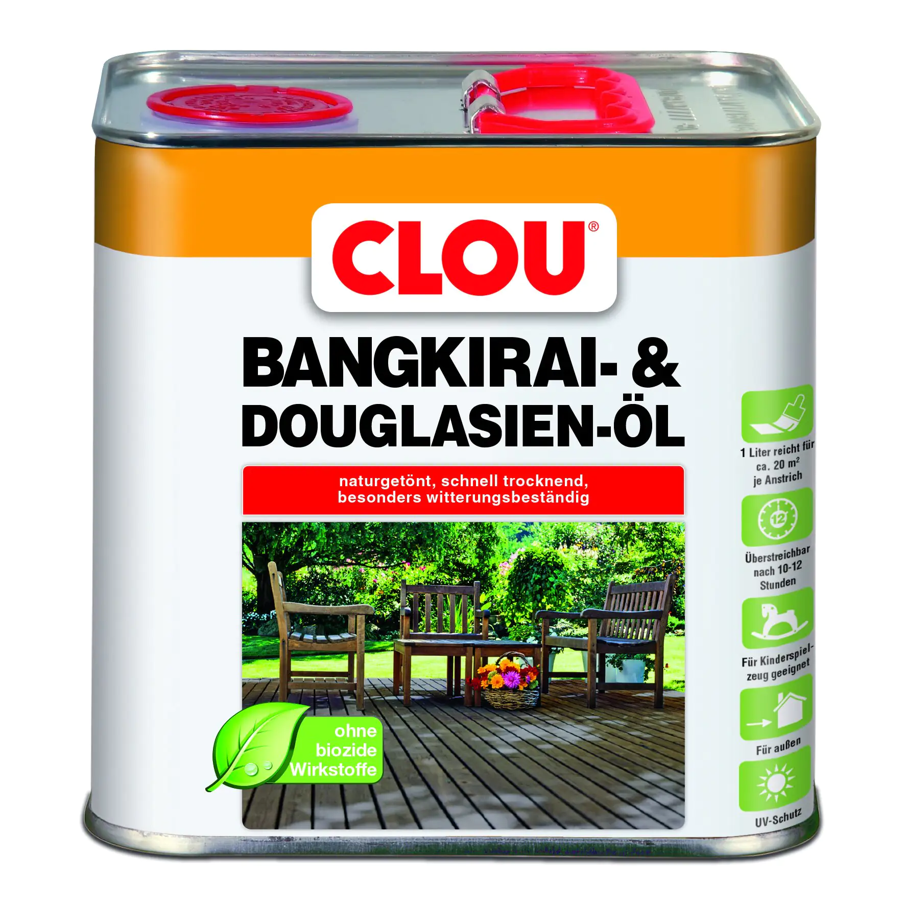 Clou Bangkirai & Douglasien Öl 2,5 L