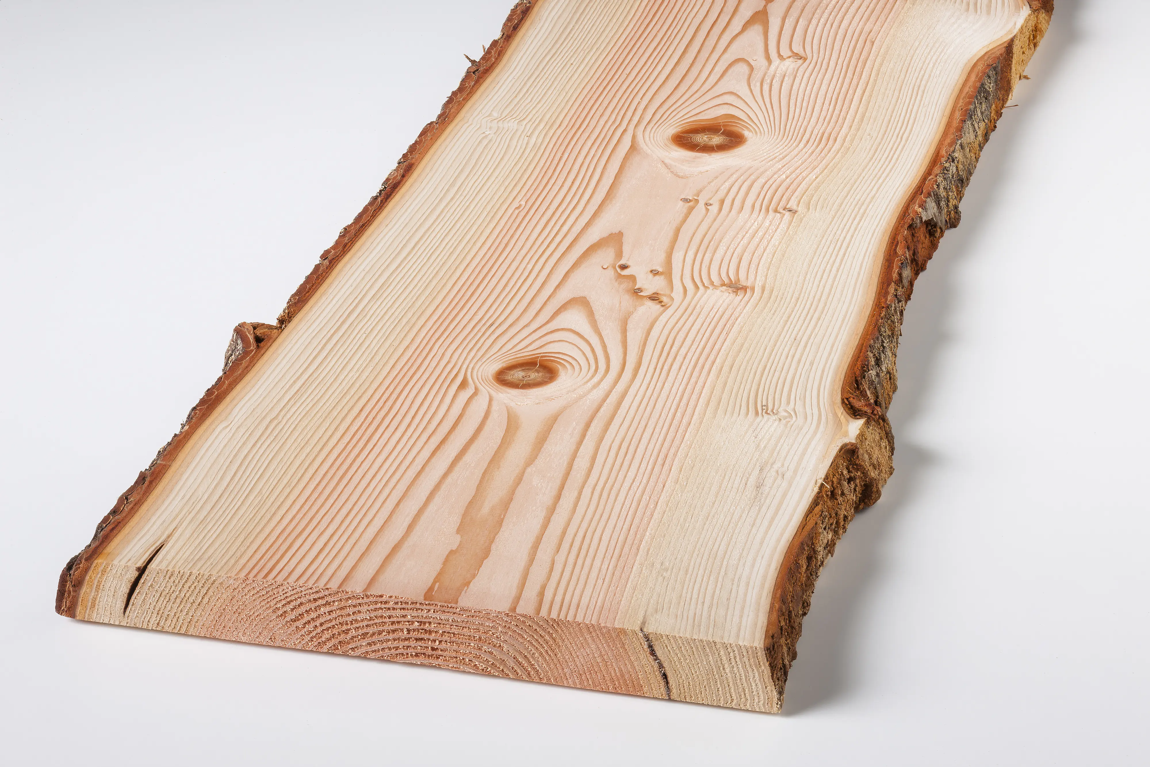 Holzbrett Massivholz Douglasie unbesäumt 120 x 37 cm 30 mm