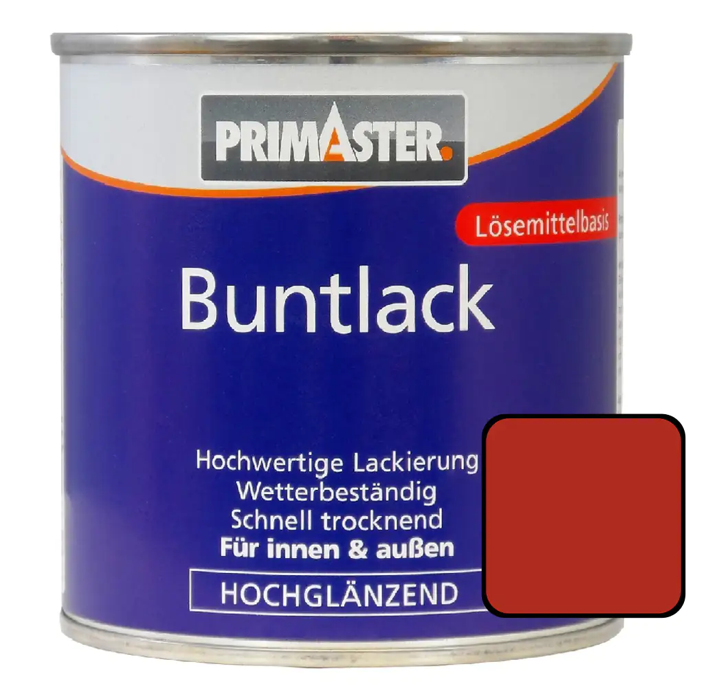 Primaster Buntlack RAL 3000 125 ml feuerrot hochglänzend Primaster Buntlack RAL 3000 125 ml feuerrot hochglänzend