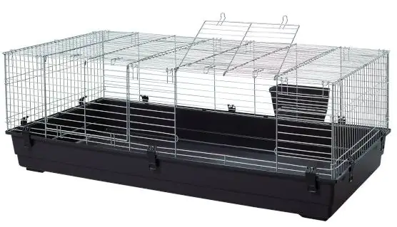 Ollesch Nagerheim Rabbit 160 cm silber schwarz 160 x 80 x 58 cm