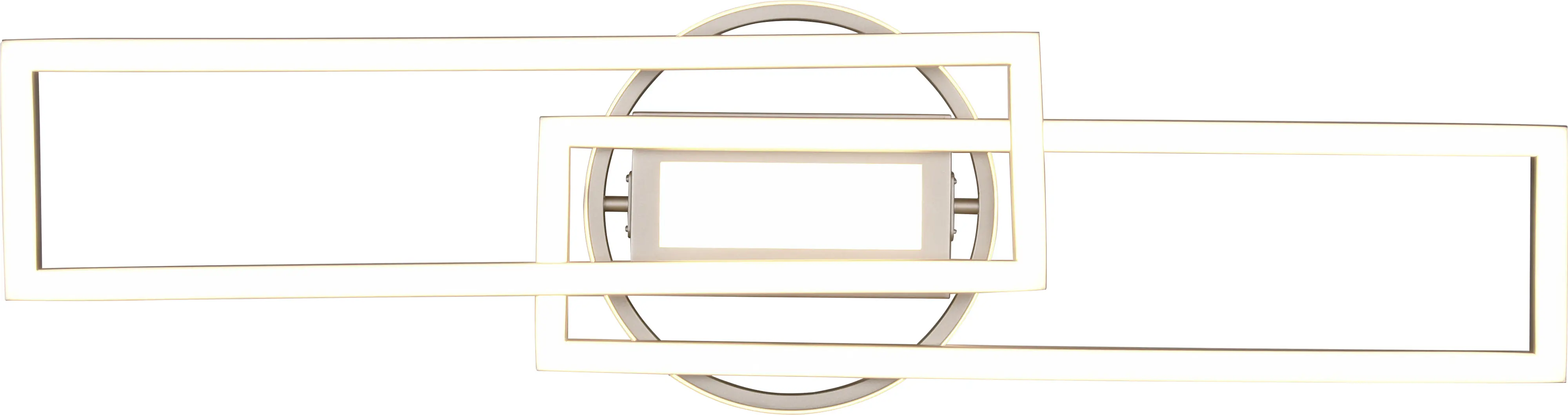 Reality Leuchten LED Deckenleuchte Twister nickel