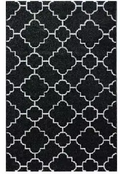 Teppich Trend schwarz, 80 x 150 cm