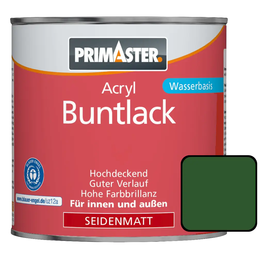 Primaster Acryl Buntlack RAL 6002 375 ml laubgrün seidenmatt Primaster Acryl Buntlack RAL 6002 375 ml laubgrün seidenmatt
