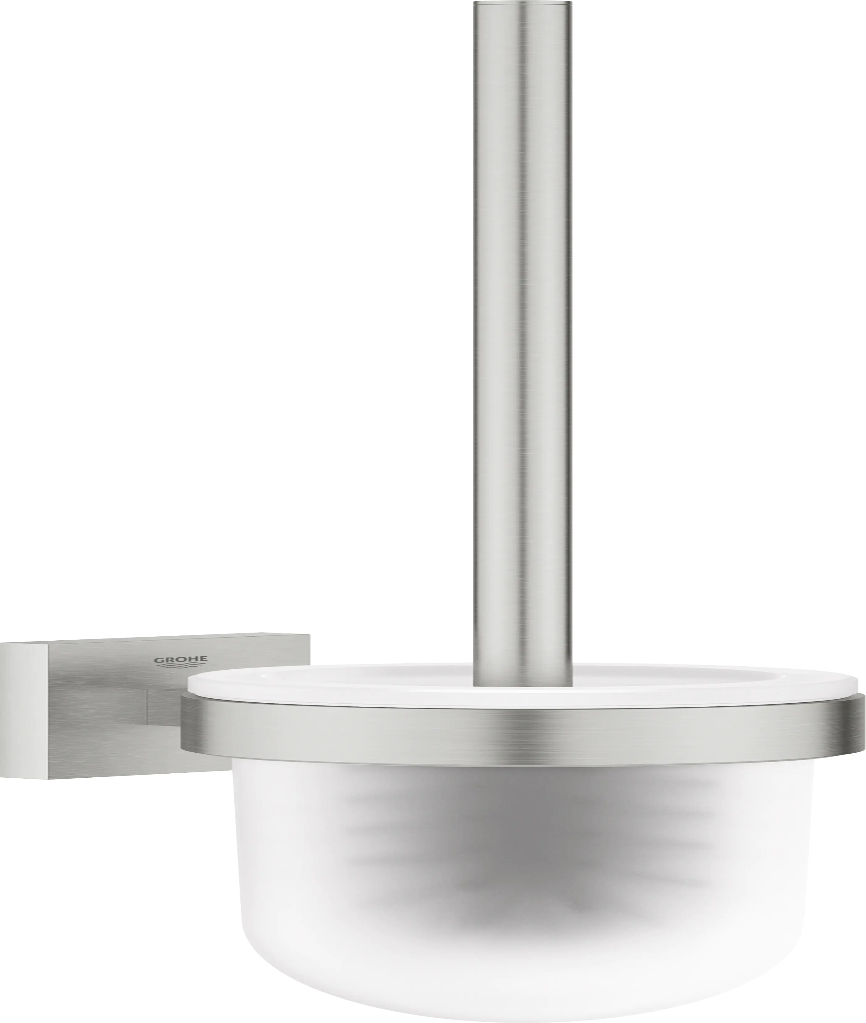 Grohe Start Cube Toilettenbürstengarnitur supersteel klebbar