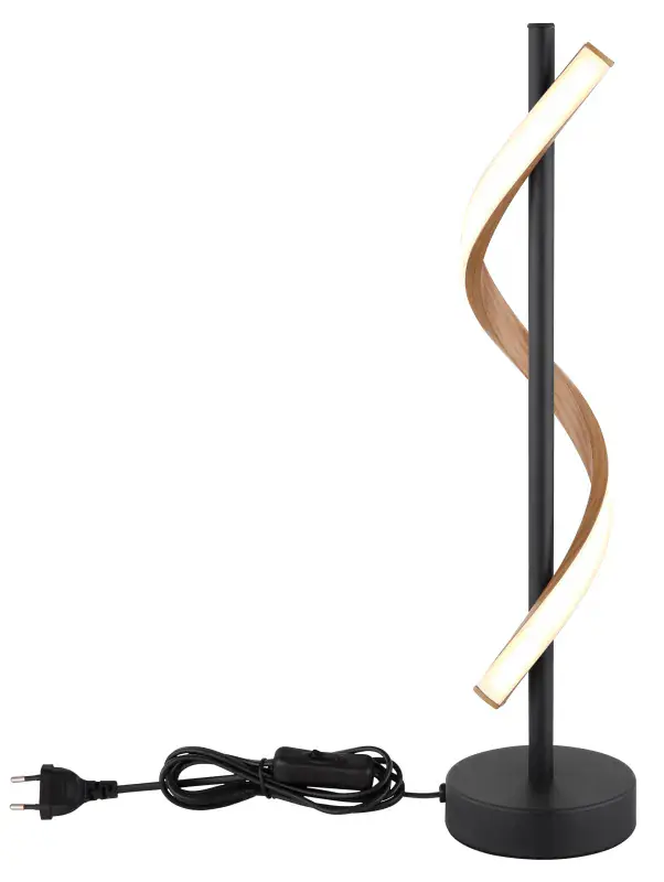 Globo Tischleuchte Watkins Ø 15,5 x 49,3 cm H schwarz warmweiß