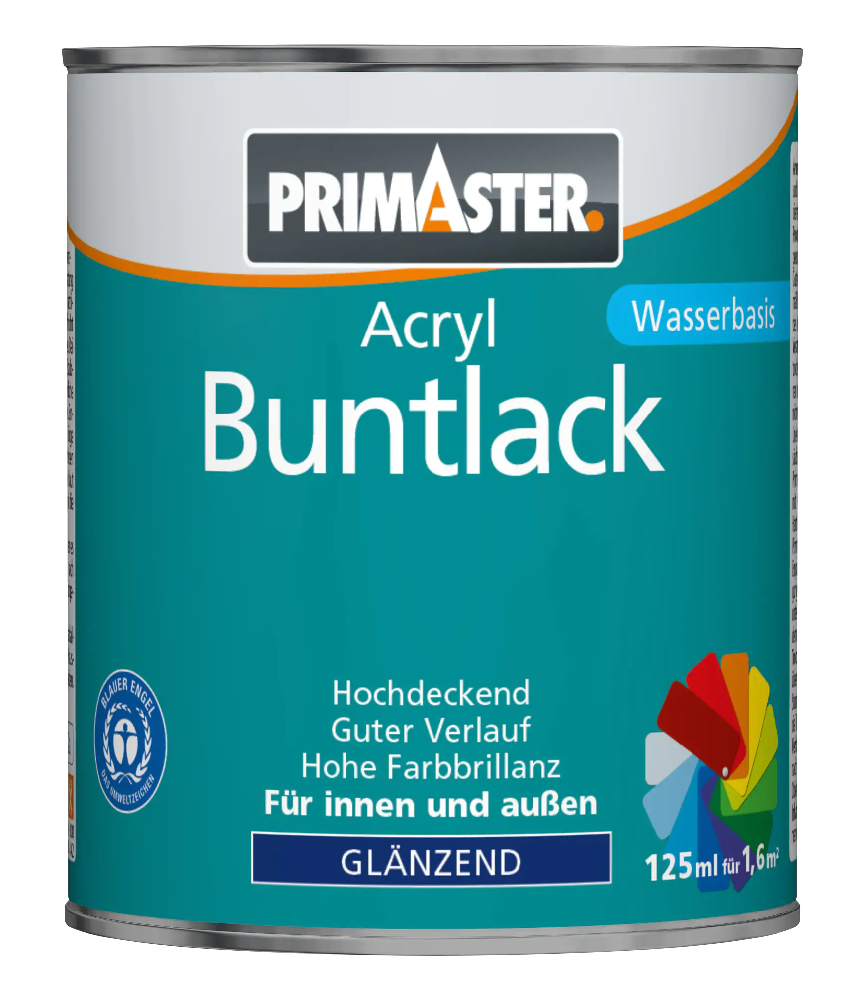4001044178454 Primaster Acryl Lack RAL9005 125 ml tiefschwarz glänzend