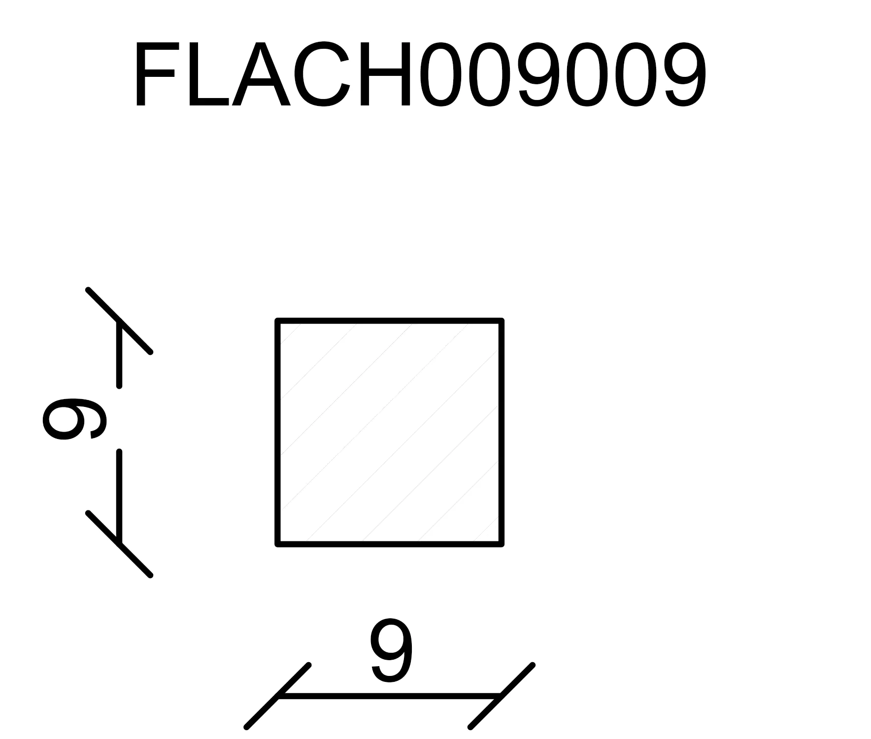 FN Neuhofer Flachleiste 100 cm 9 x 9 mm Fichte/Kiefer