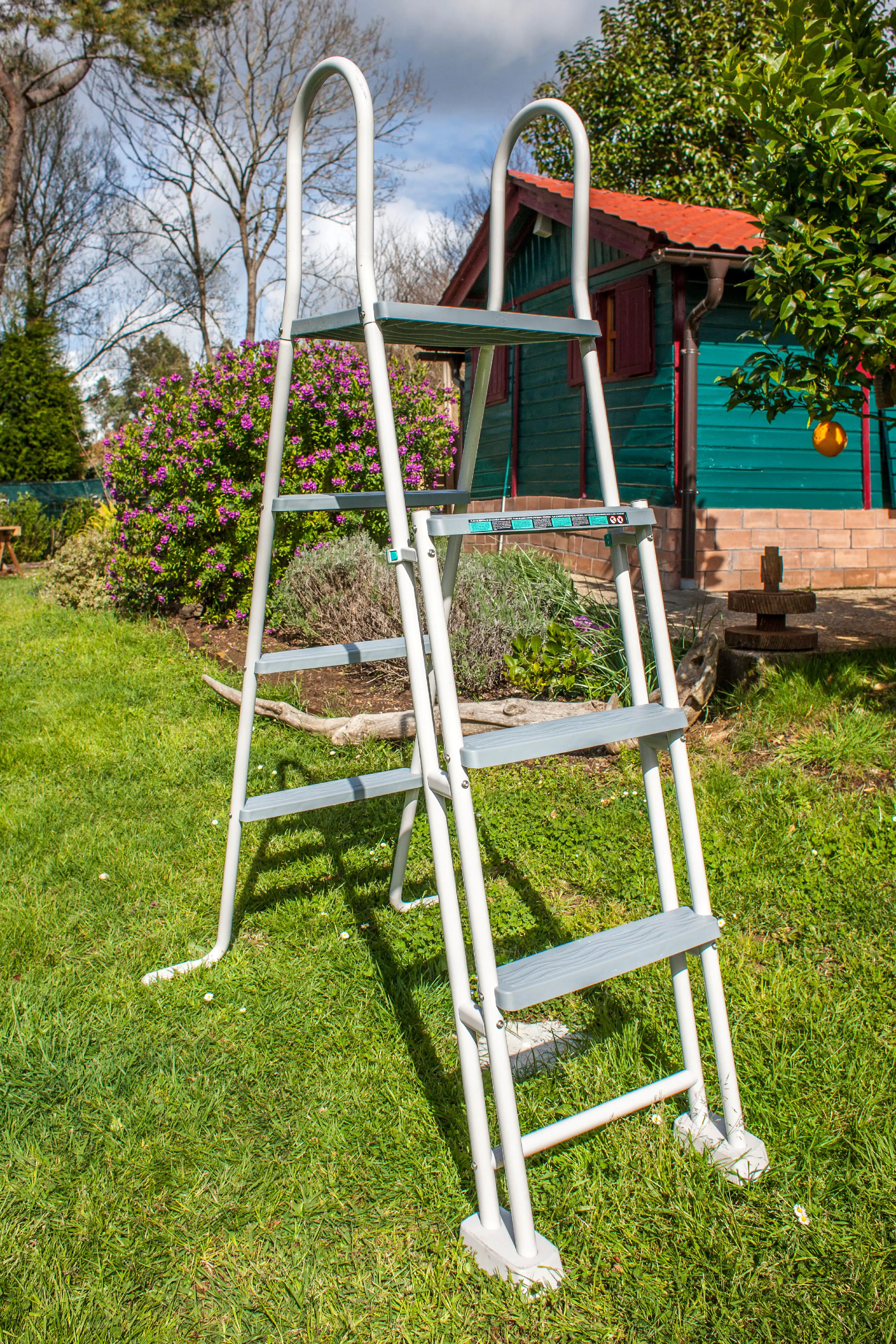 Gre Stahlwandpool Pacific oval 730 x 375 x 120 cm Holzdekor