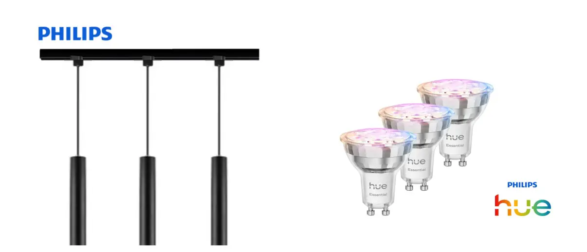 Philips Pendelleuchte 3er Hue Spot Paxie Easy Link schwarz 157 cm warmweiß-kaltweiß RGB Philips Pendelleuchte 3er Hue Spot Paxie Easy Link schwarz 157 cm warmweiß-kaltweiß RGB