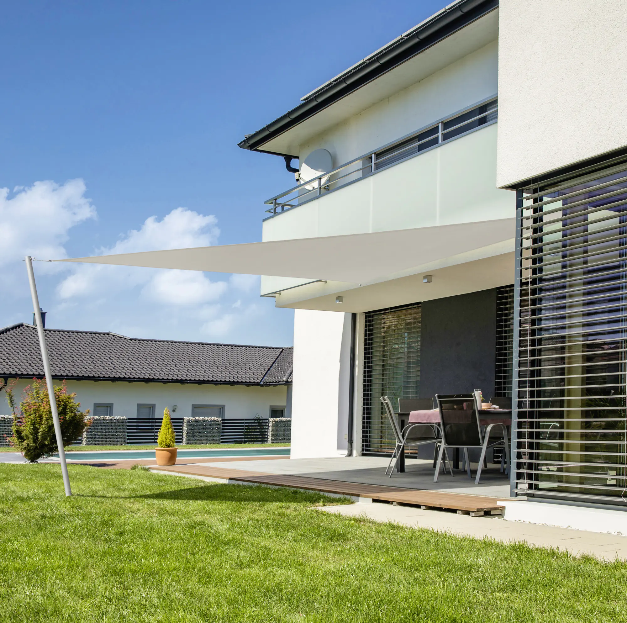 Windhager Sonnensegel Cannes cream 3 x 3 x 3 m