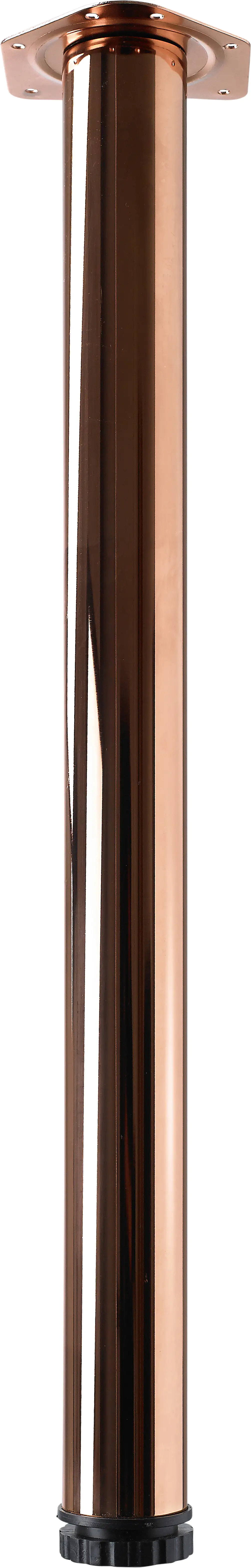 Hettich Tischbein Zela 6,0 x 70 cm Stahl Kupfer-Optik - 1 Stück