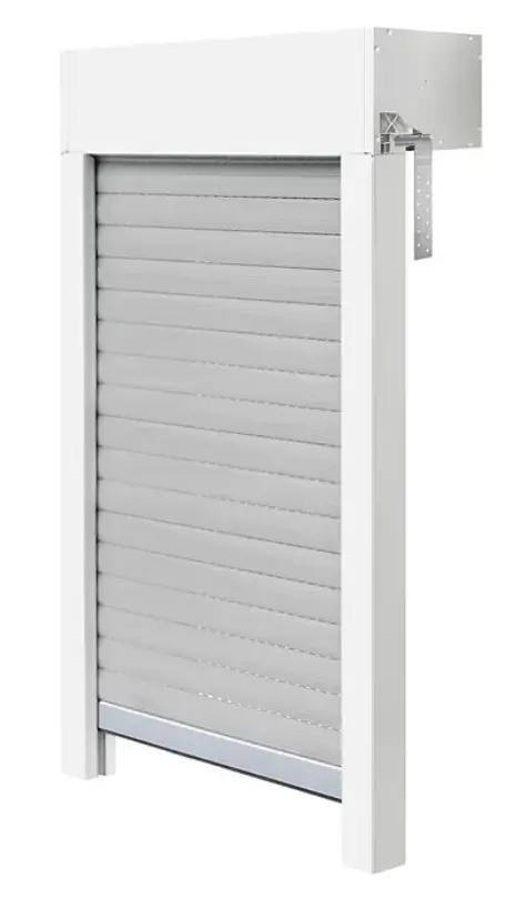 Schellenberg Aufsatzrollladen-Set für Fenster 90 x 120 cm weiß/grau