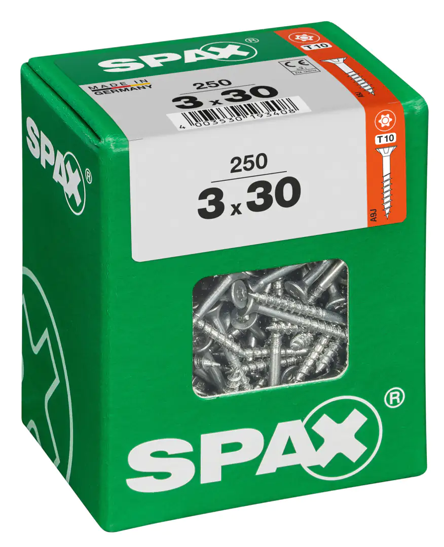 Spax Universalschrauben 3.0 x 30 mm TX 10 - 250 Stk.