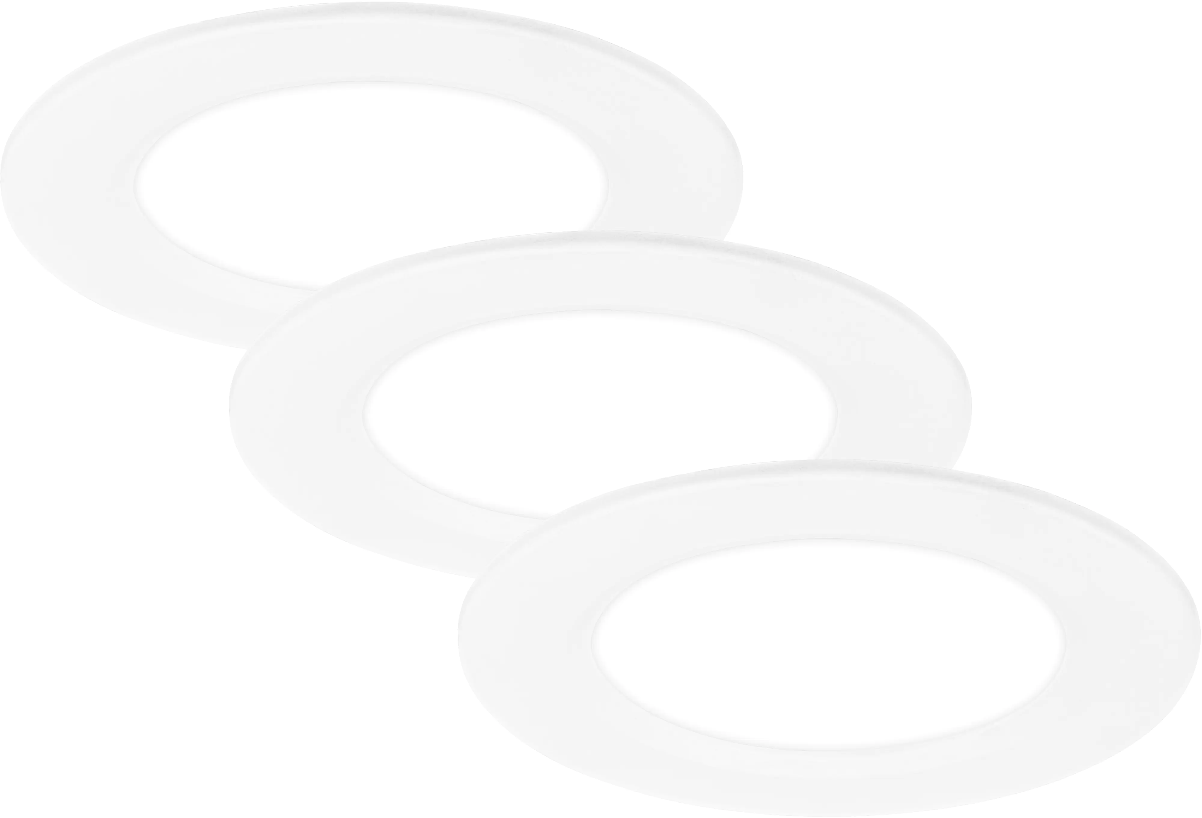 Briloner LED Einbauleuchte Jeft 3er Set 3x 3W, 330lm Kunststoff weiß