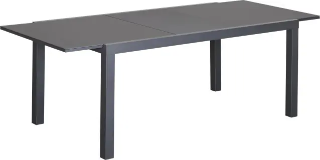 Primaster Garten-Essgruppe Fano mit ausziehbarem Tisch & 4 Stapelstühlen