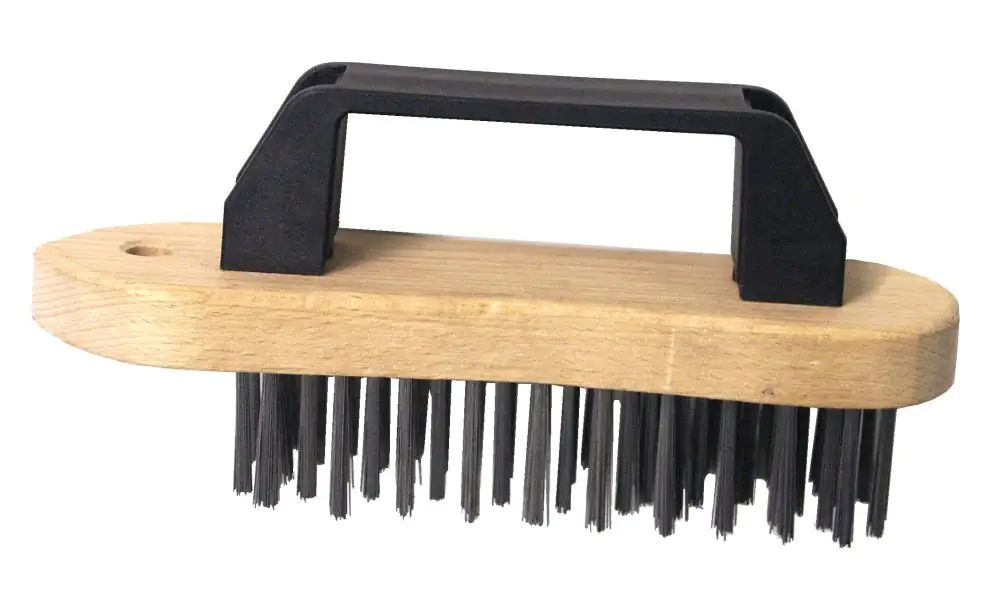 Stahl-Drahtbürste 5-reihig Kunstoffgriff