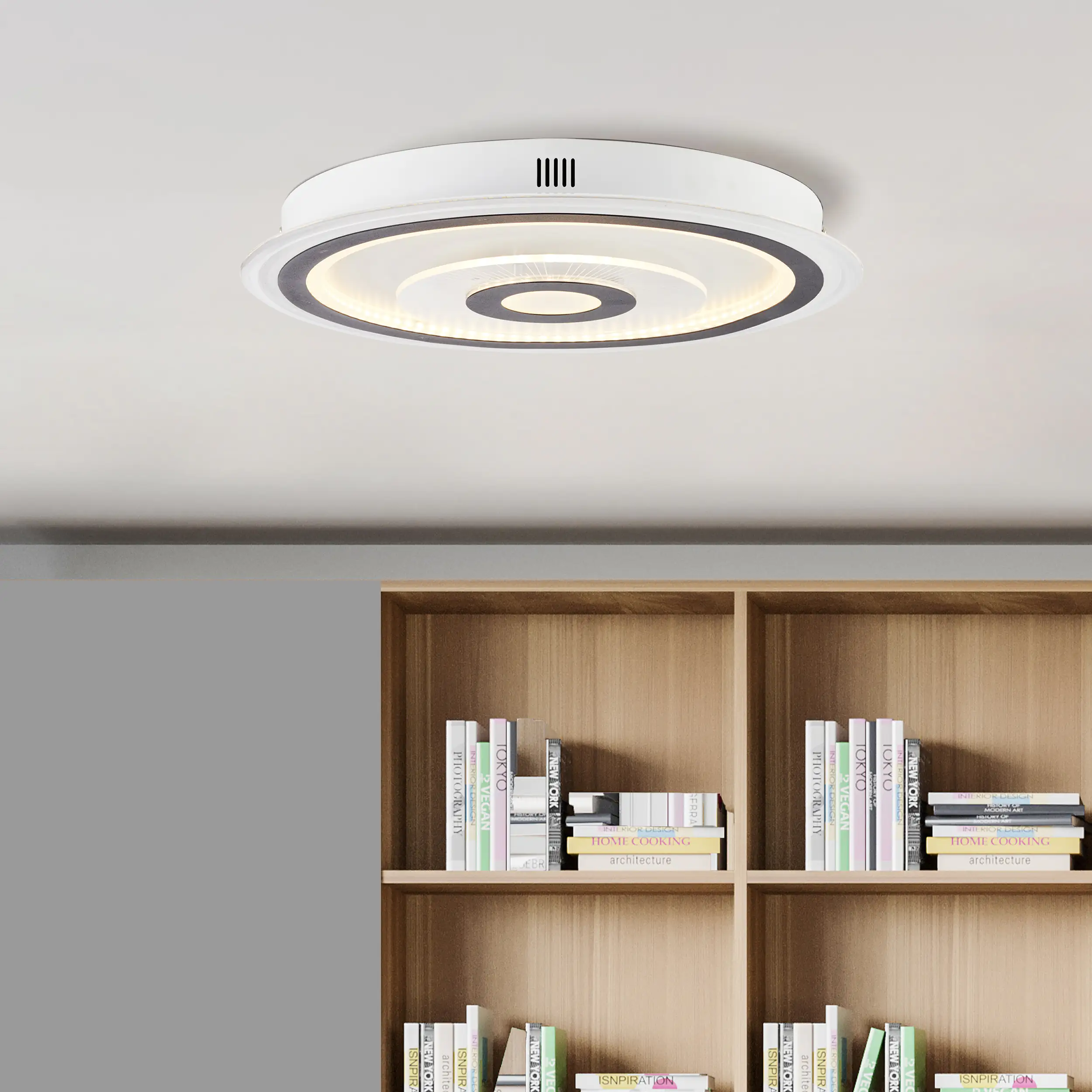 Brilliant CCT LED Deckenleuchte Pedini 37 W dimmbar Ø 40 cm weiß