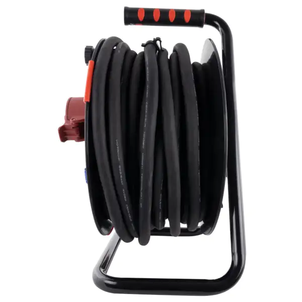 REV CEE-Kabeltrommel Außen 25 m H07RN-F 5G2,5mm², schwarz rot