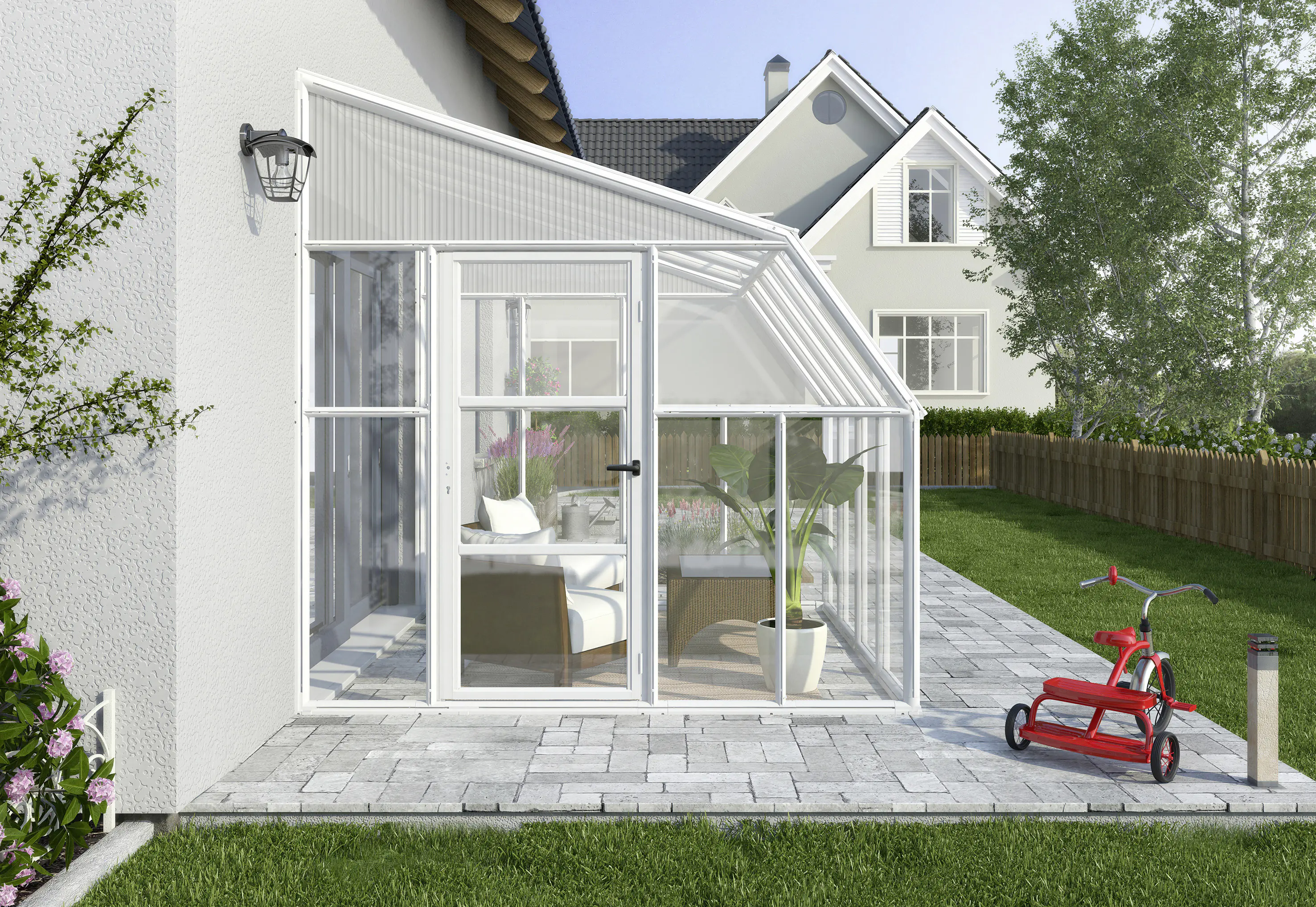 Canopia Gewächshaus Sun Room PVC weiß 322 x 257 cm