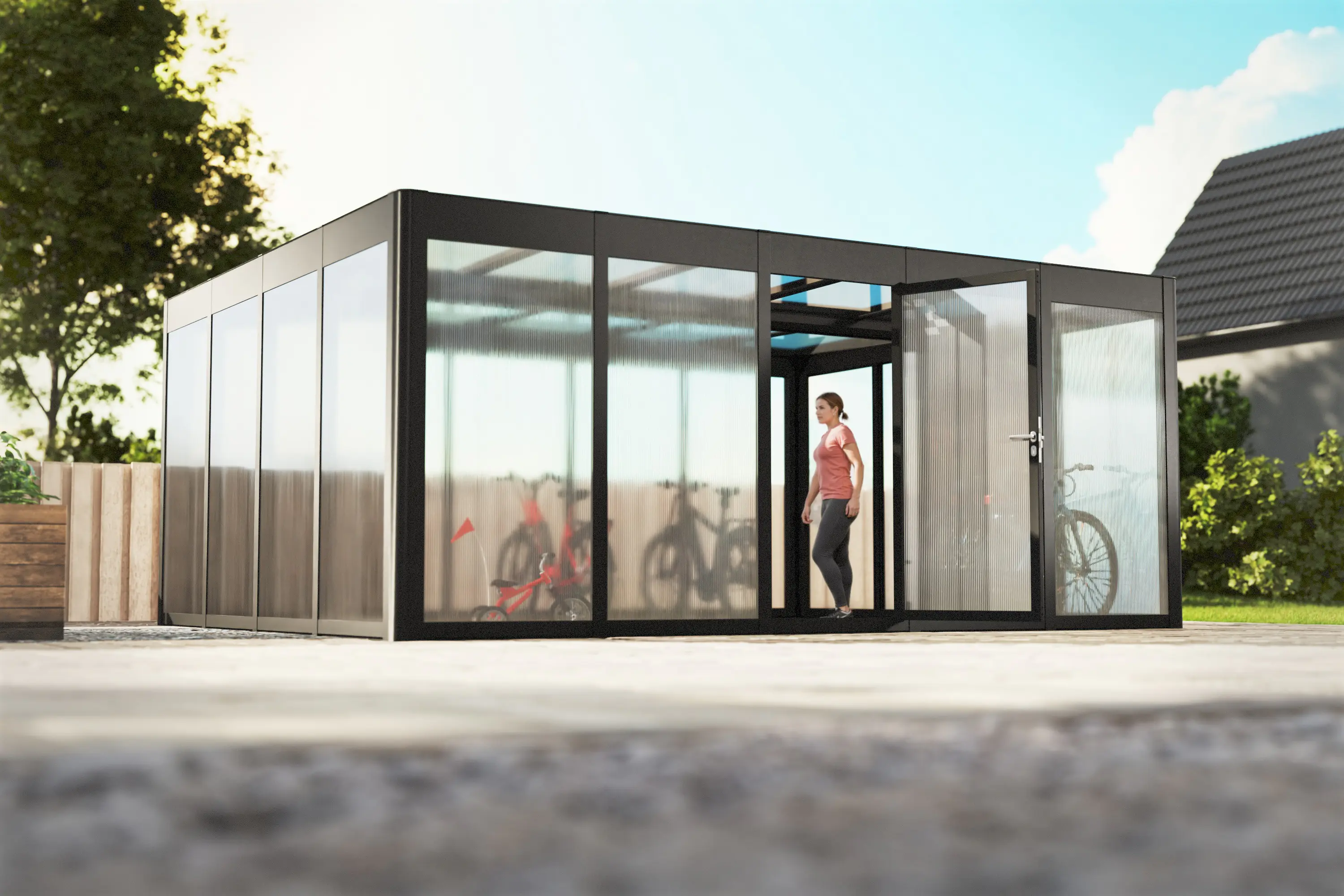 SunElements SunGarden Gartenhaus Select 5.4 548 x 443 cm anthrazit-metallic