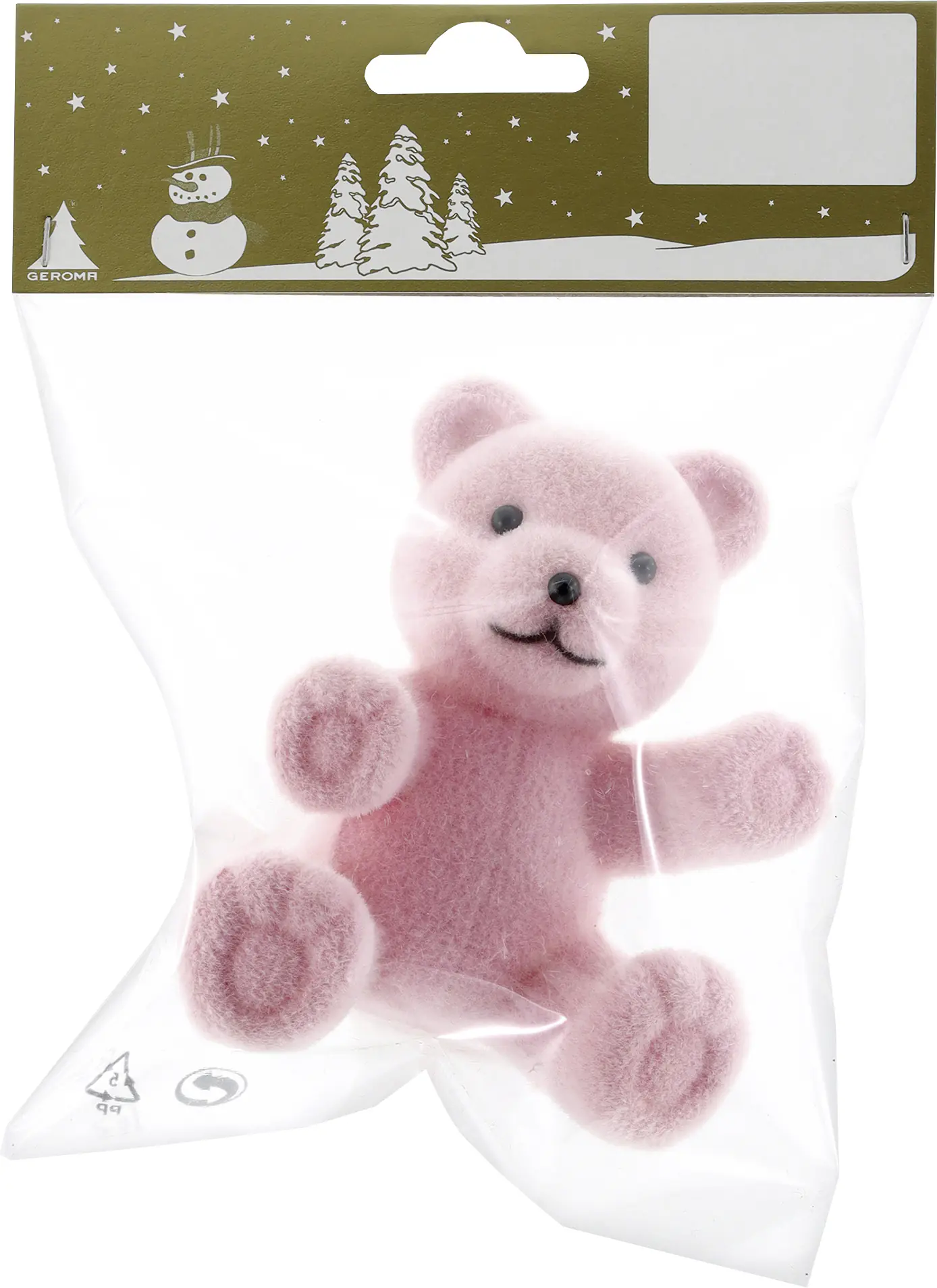 Dekofigur Bär aus Kunststoff 9 x 7 cm rosa 1 Stück Dekofigur Bär aus Kunststoff 9 x 7 cm rosa 1 Stück