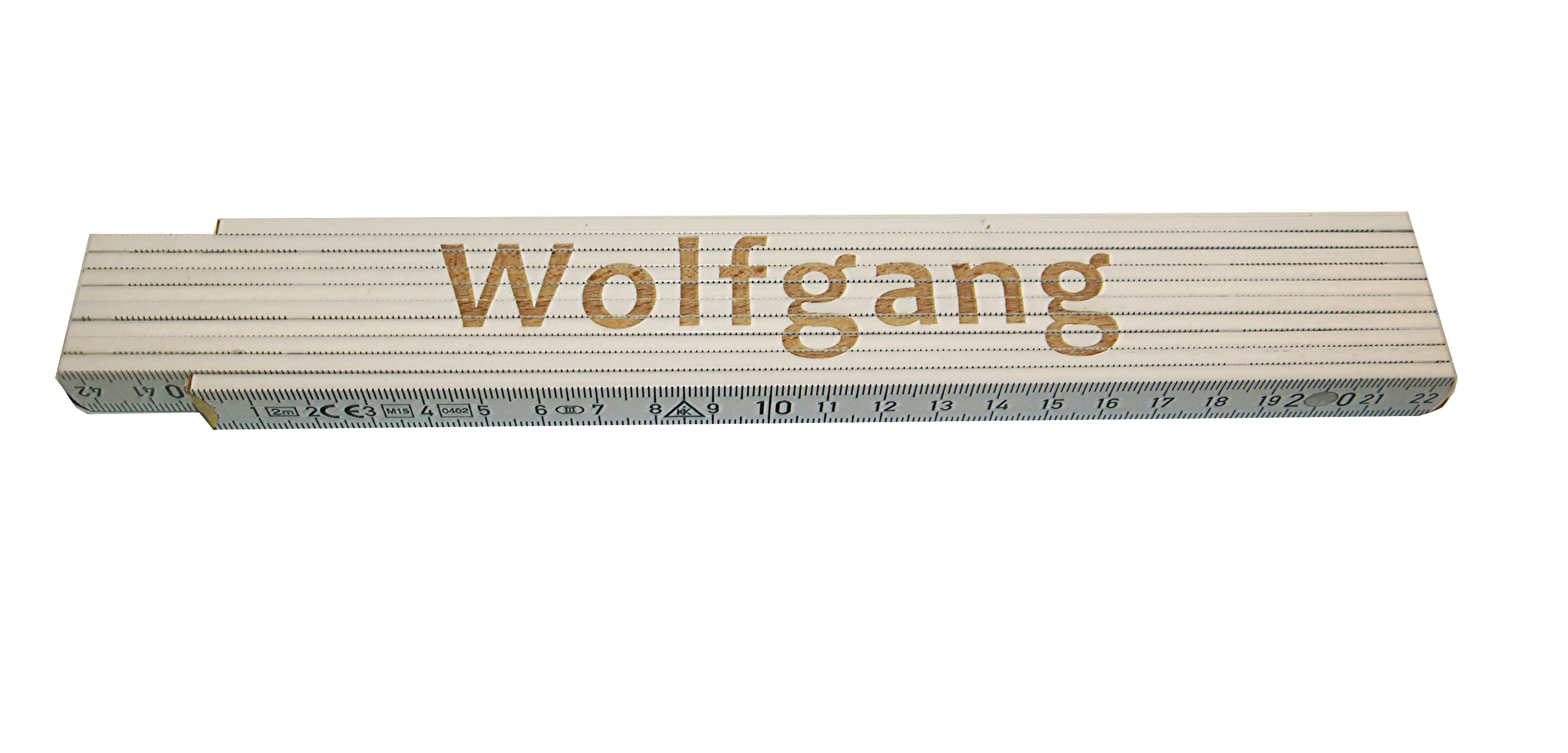 Zollstock Wolfgang 2 m weiß