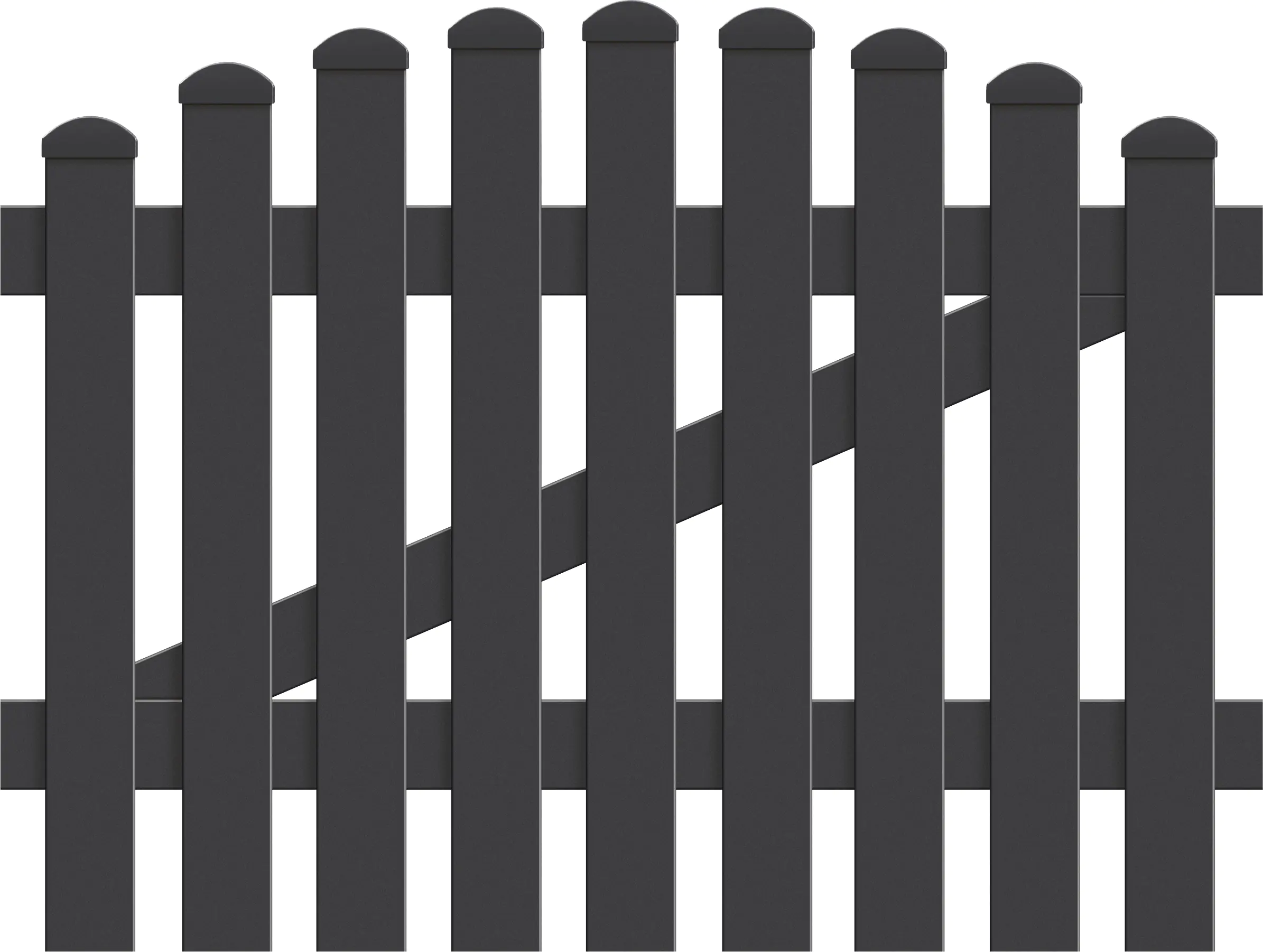 KM Zaun Zauntür Meran Oberbogen 104,2 x 100 cm, anthrazit, DIN rechts KM Zaun Zauntür Meran Oberbogen 104,2 x 100 cm, anthrazit, DIN rechts