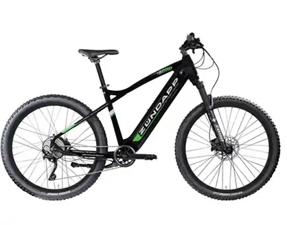 Zündapp E-Bike MTB Z898 27,5 Zoll RH 48cm 24-Gang, 504 Wh schwarz grün