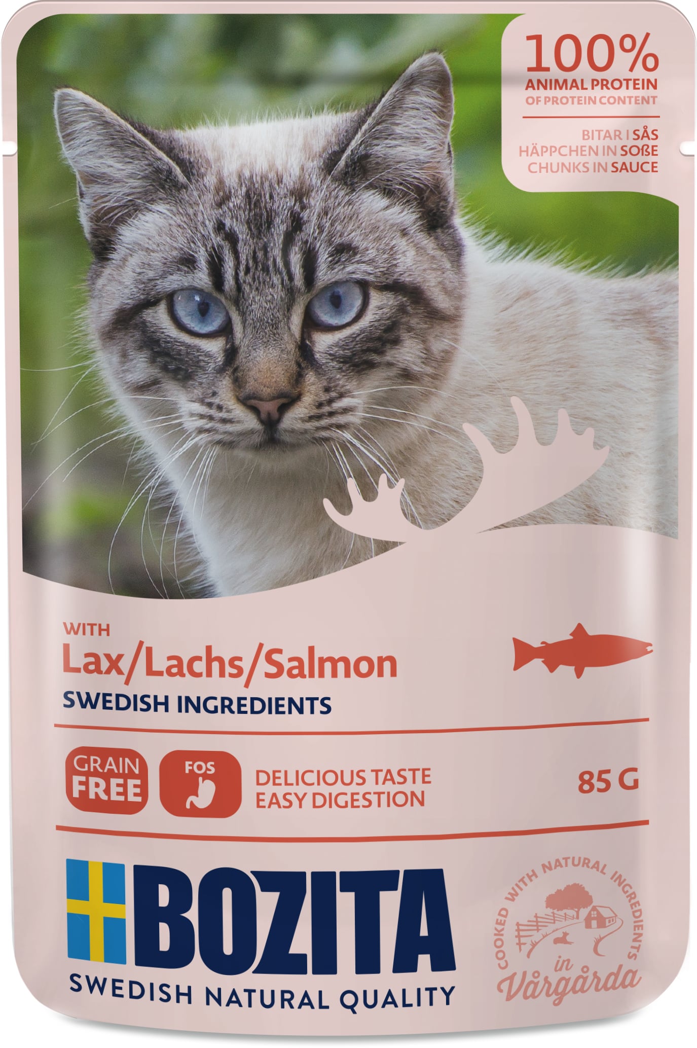 Bozita Cat HiS Katzennassfutter Adult getreidefrei 85 g Lachs