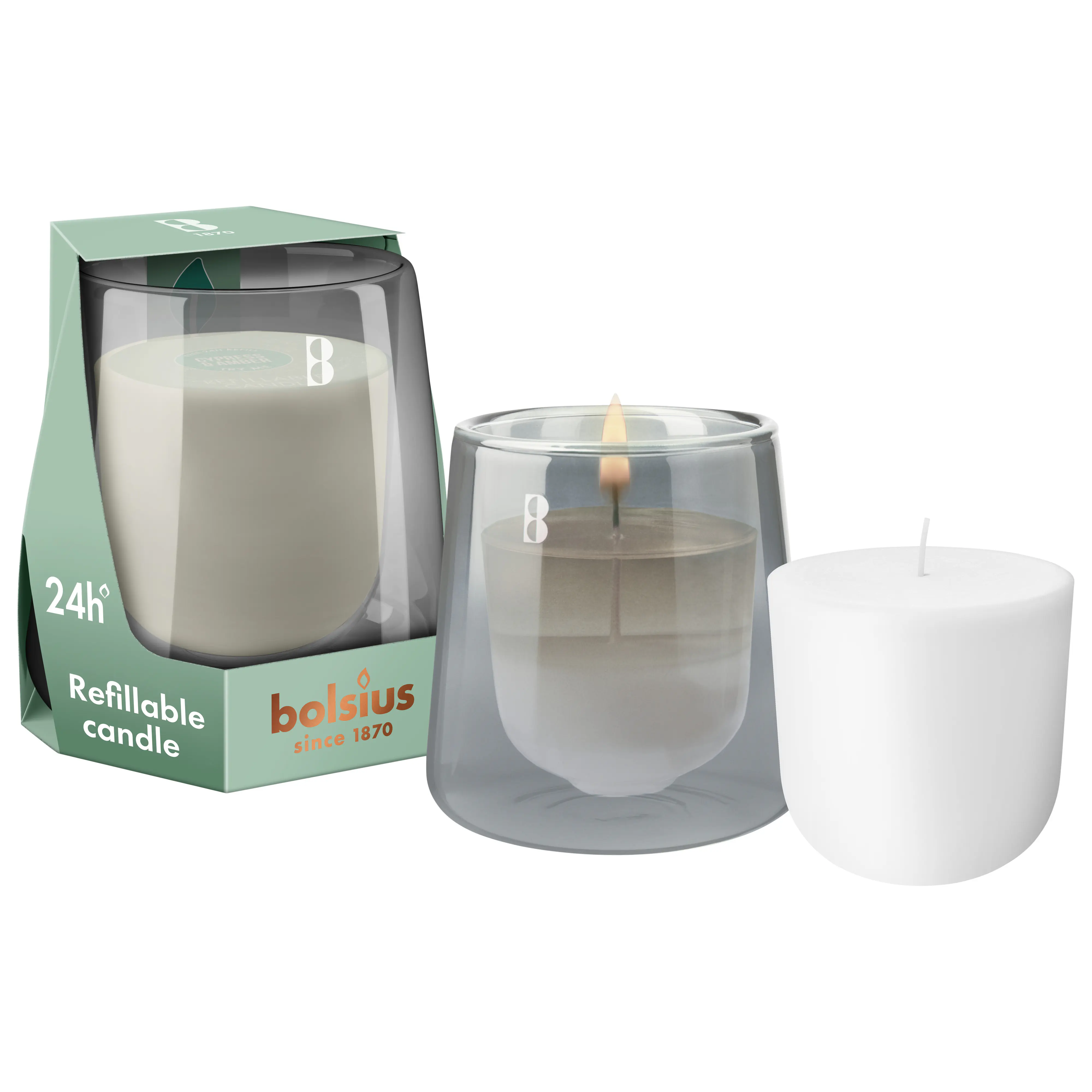 Bolsius Cleanlight Duftglas Starterkit zypresse & amber