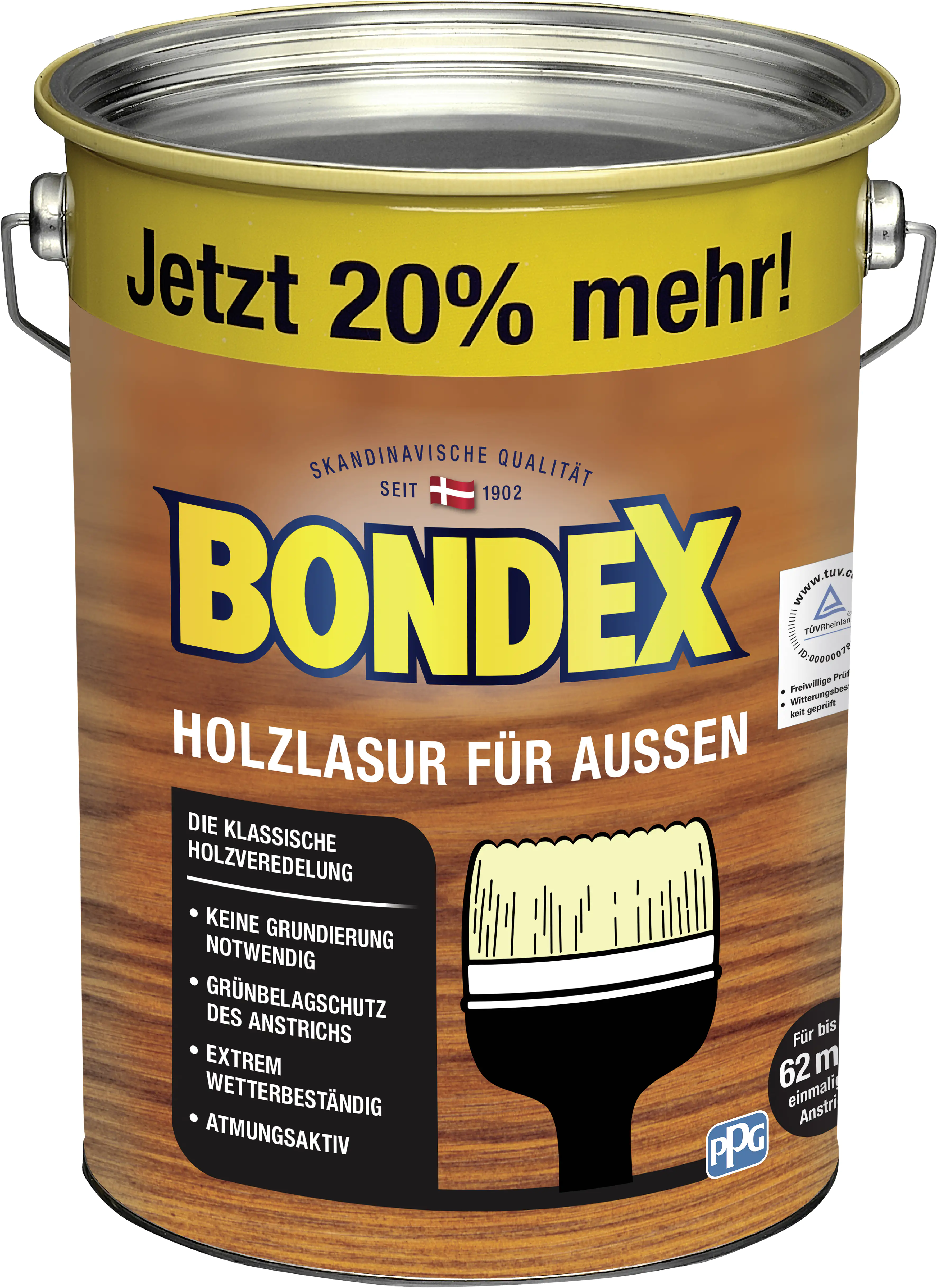 Bondex Holzlasur für Außen 4,8 L mahagoni