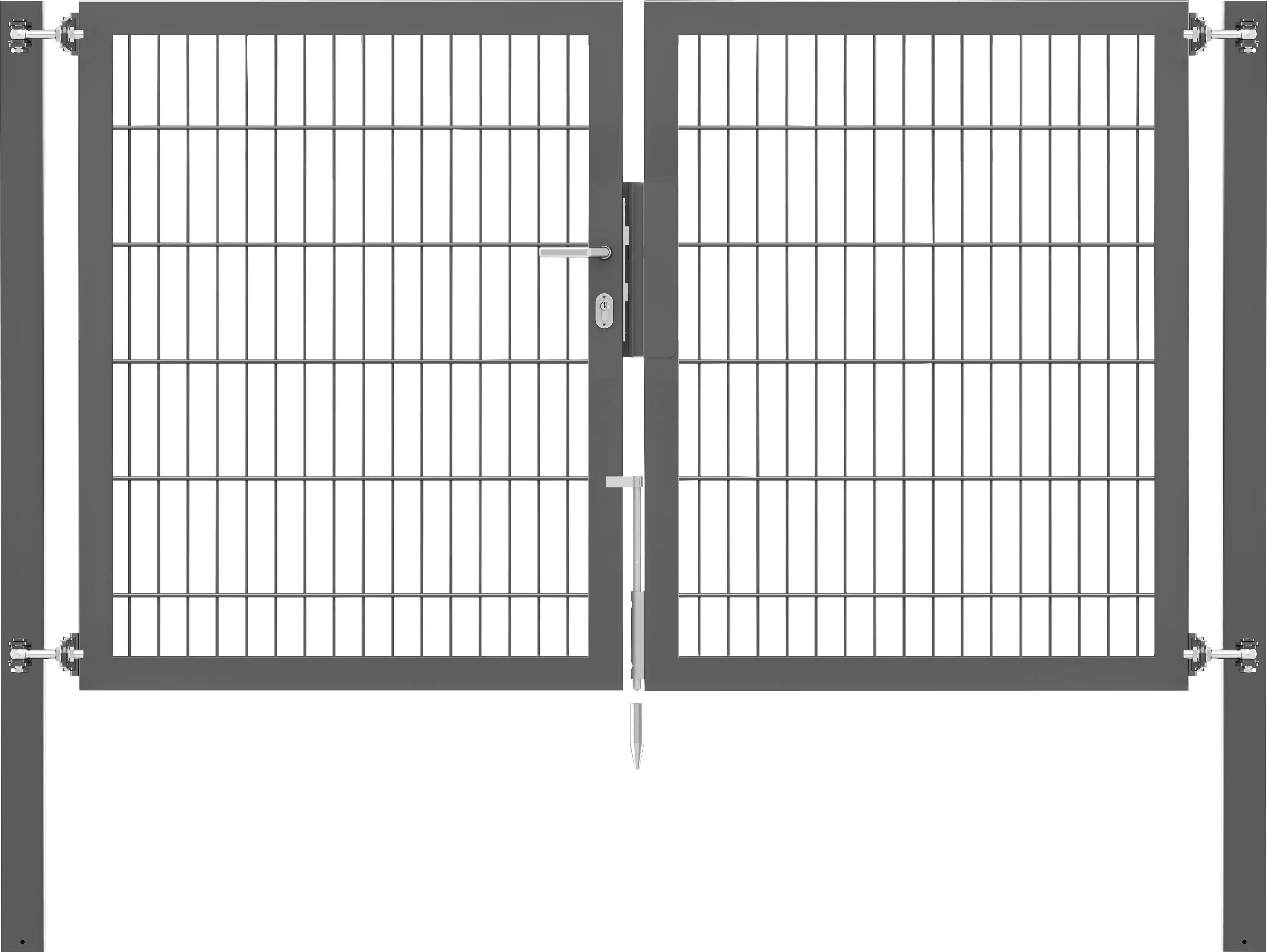 Alberts Doppeltor Flexo Plus anthrazit 200 x 120 cm Alberts Doppeltor Flexo Plus anthrazit 200 x 120 cm