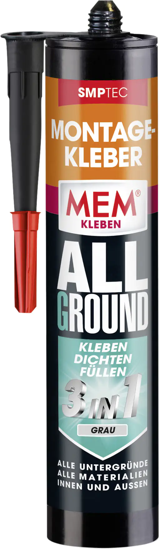 MEM Montage-Kleber Allground 3in1 430 g grau MEM Montage-Kleber Allground 3in1 430 g grau