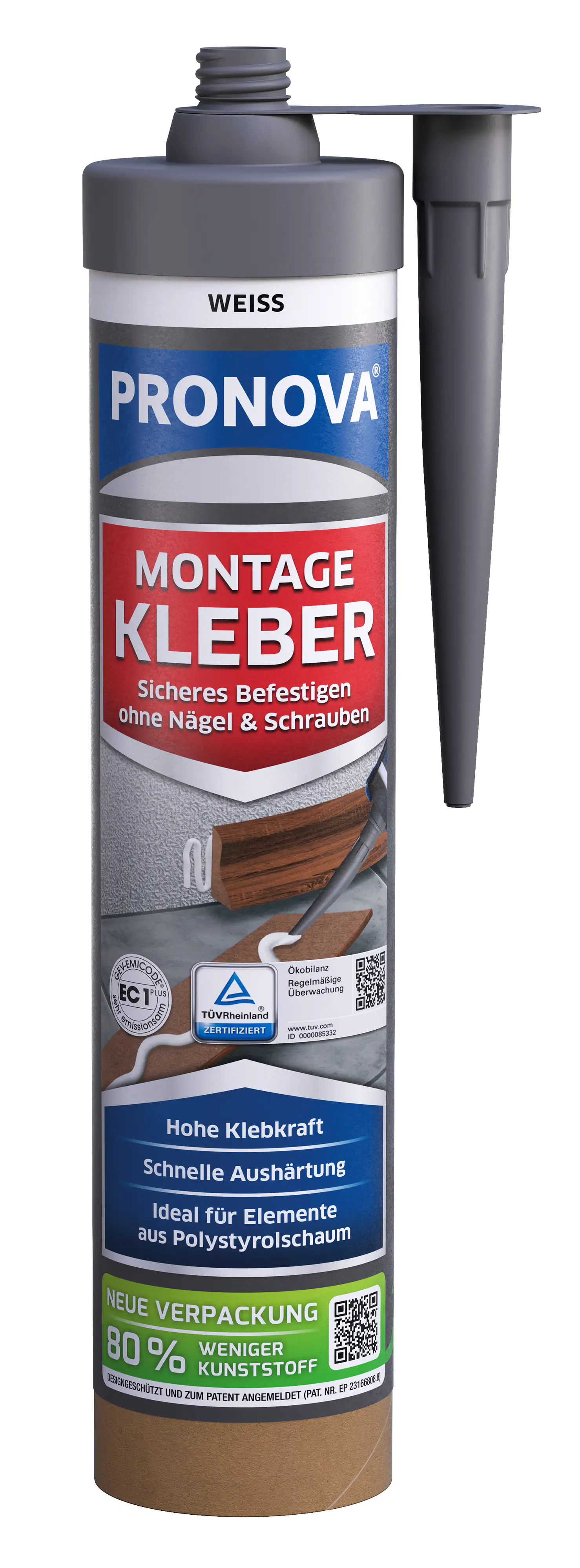 PRONOVA ECO Montage Kleber 405 g weiß