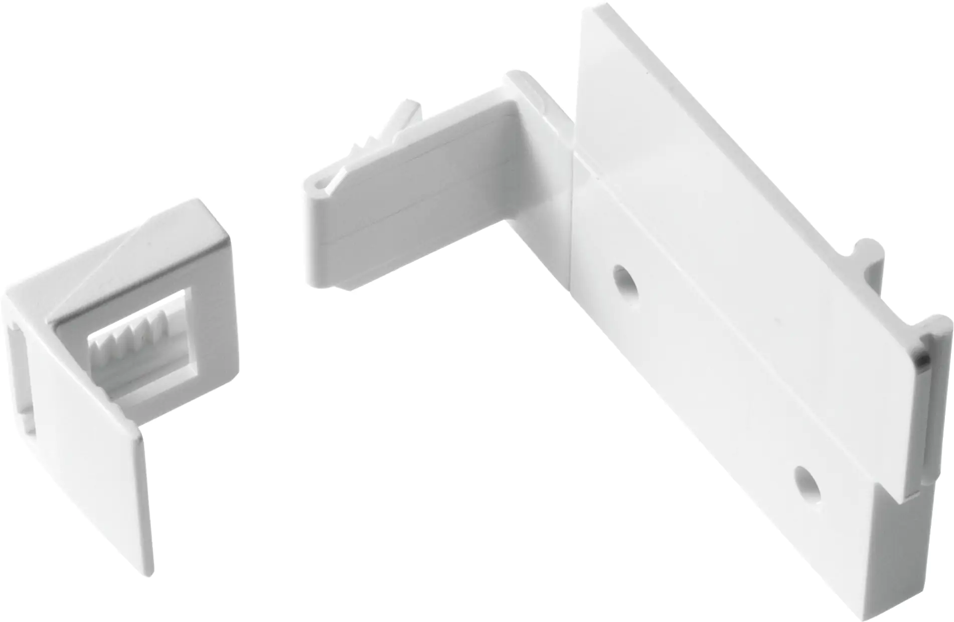 Gardinia EasyFix Klebe- und Klemmset 2 Stück, weiß