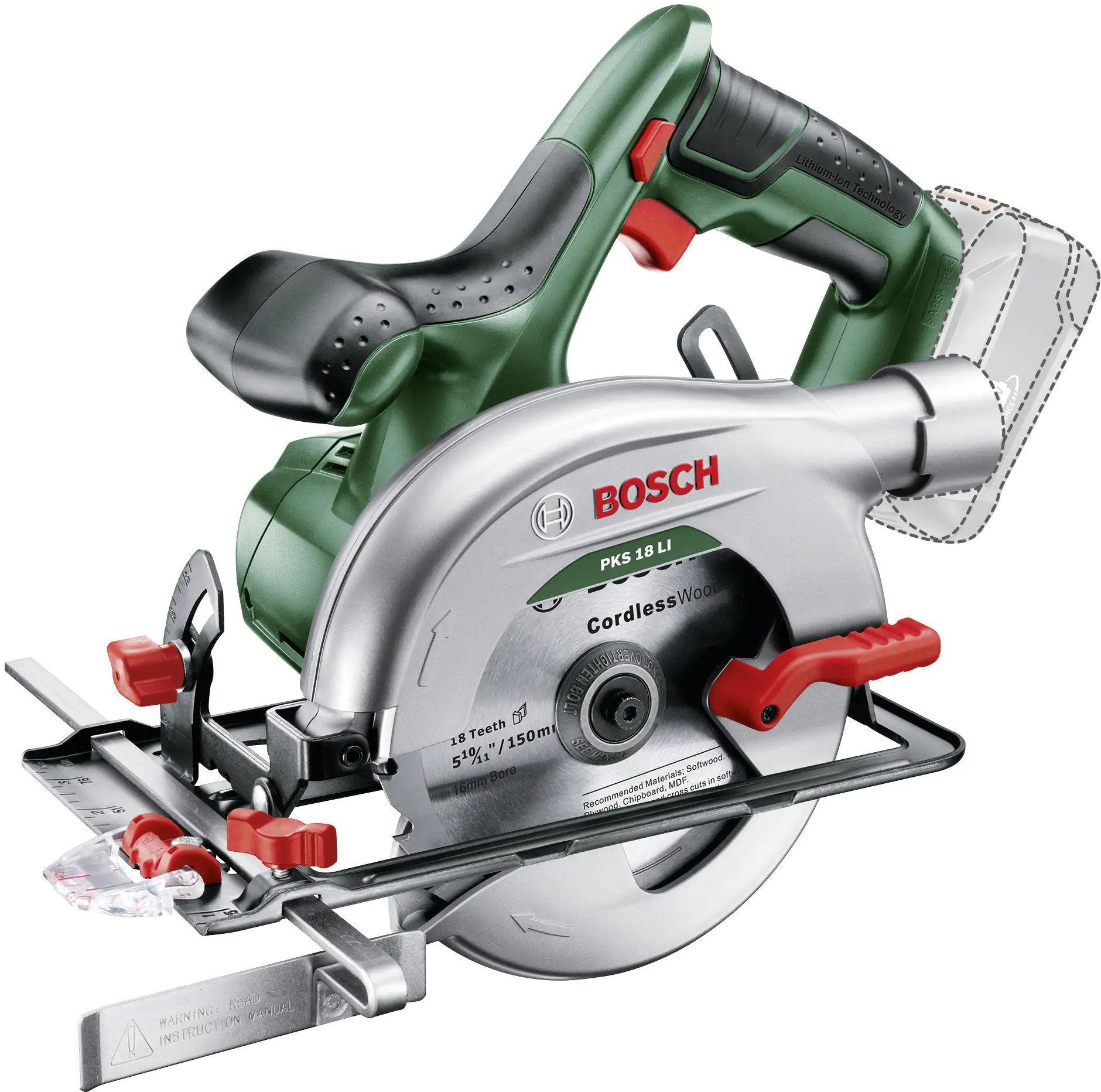 Bosch Akku-Kreissäge PKS 18 LI 18 V 2,5 Ah Solo Bosch Akku-Kreissäge PKS 18 LI 18 V 2,5 Ah Solo