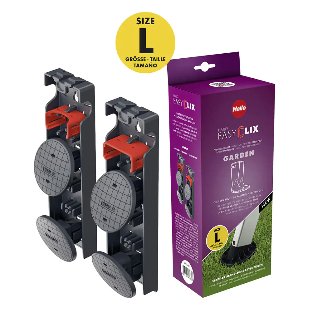 Hailo Wechselfuß-Set Größe L, für den Außenbereich Hailo Wechselfuß-Set Größe L, für den Außenbereich