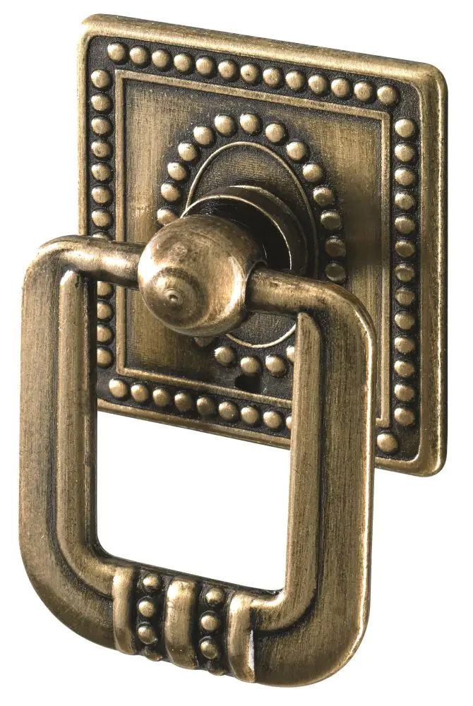 Hettich Möbelknopf Messing gold 35,0 x 33,0 mm - 1 Stück