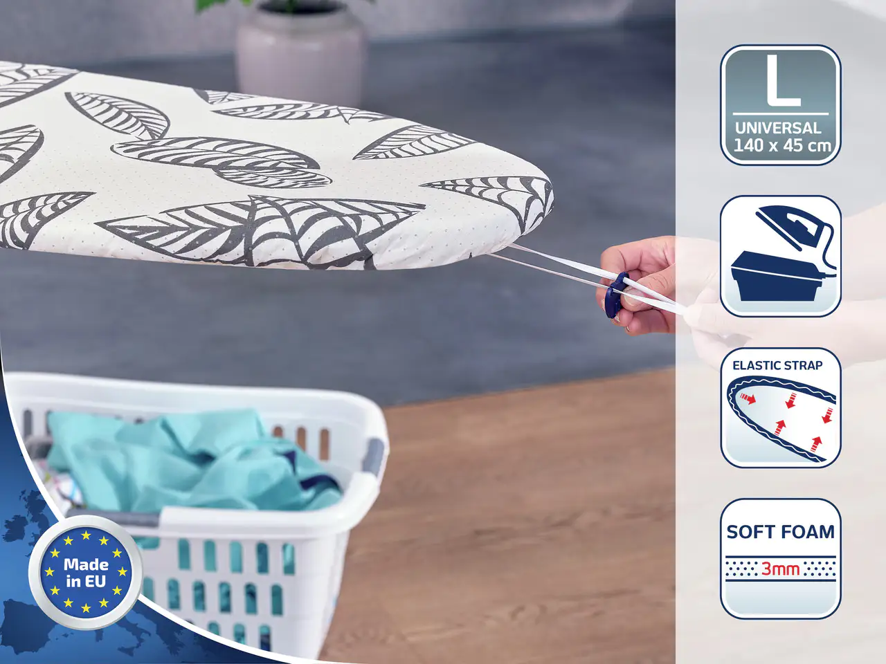 Leifheit Bügelbrettbezug Perfect Steam L/Universal